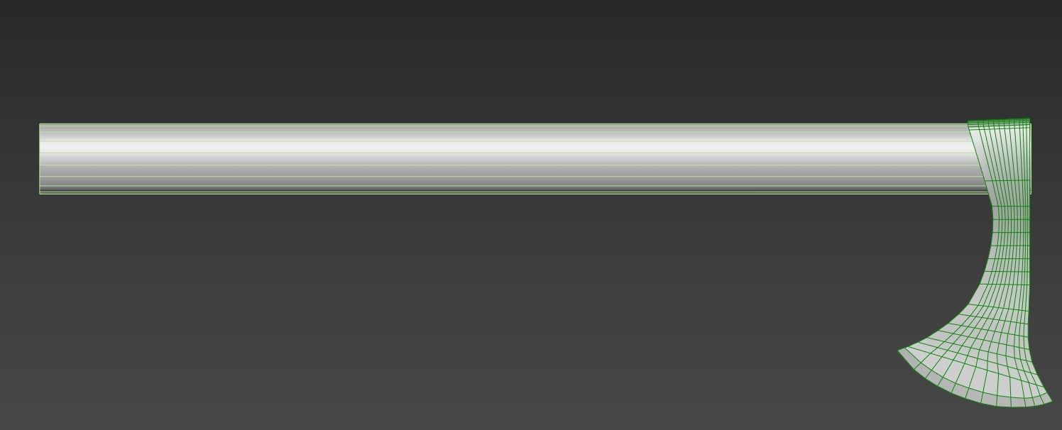 Viking Throwing Axe Low-poly 3D model_5