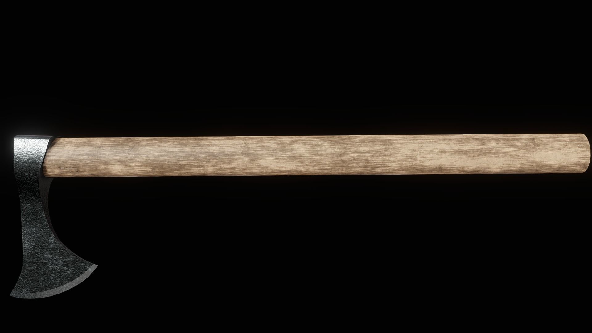 Viking Throwing Axe Low-poly 3D model_3