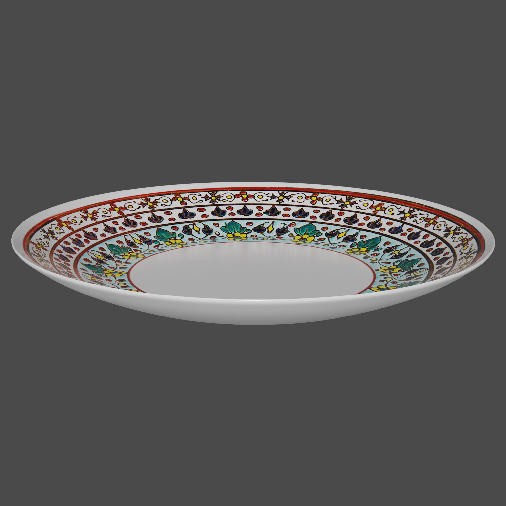 Cup with Saucer Set 3D model_3