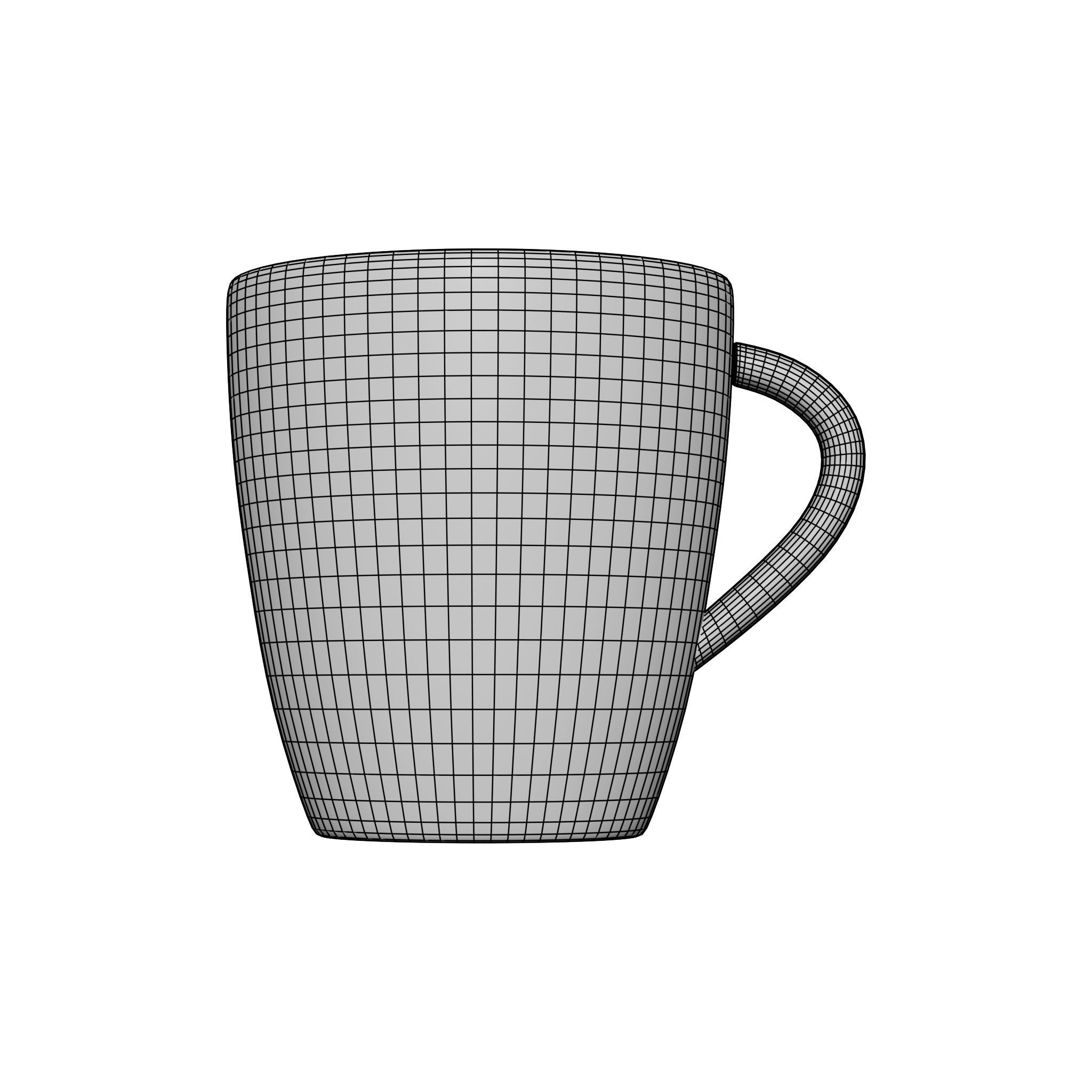 Cup with Saucer Set 3D model_7