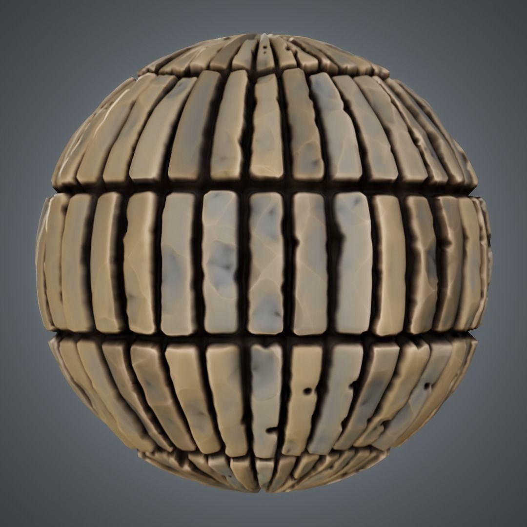 Stylized PBR Brick Textures Texture_11