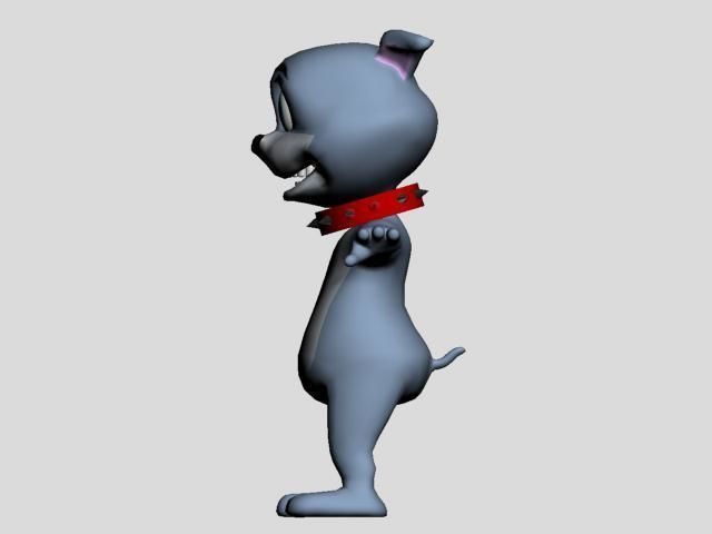 tyke puppy Low-poly 3D model_12