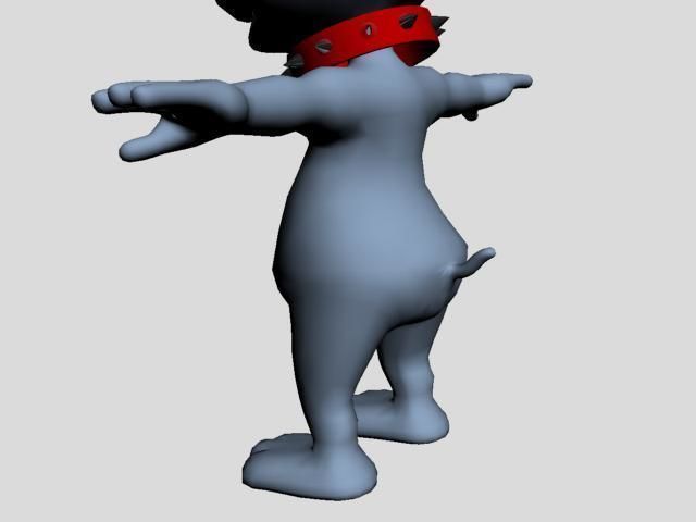 tyke puppy Low-poly 3D model_20