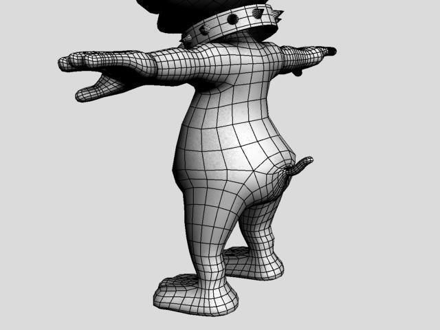 tyke puppy Low-poly 3D model_22