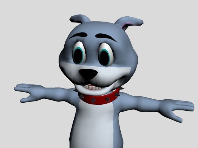 tyke puppy Low-poly 3D model_19