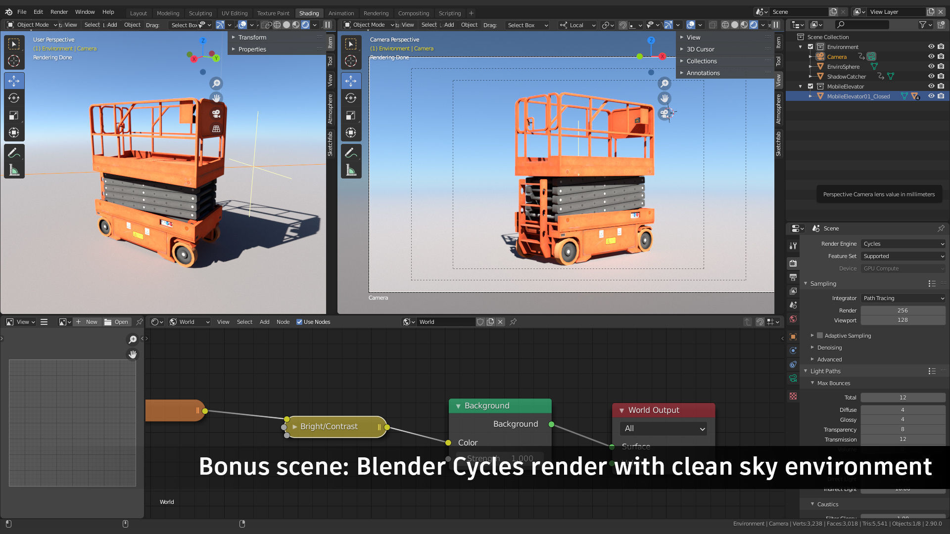 Scissor Lift Platform Low-poly 3D model_6
