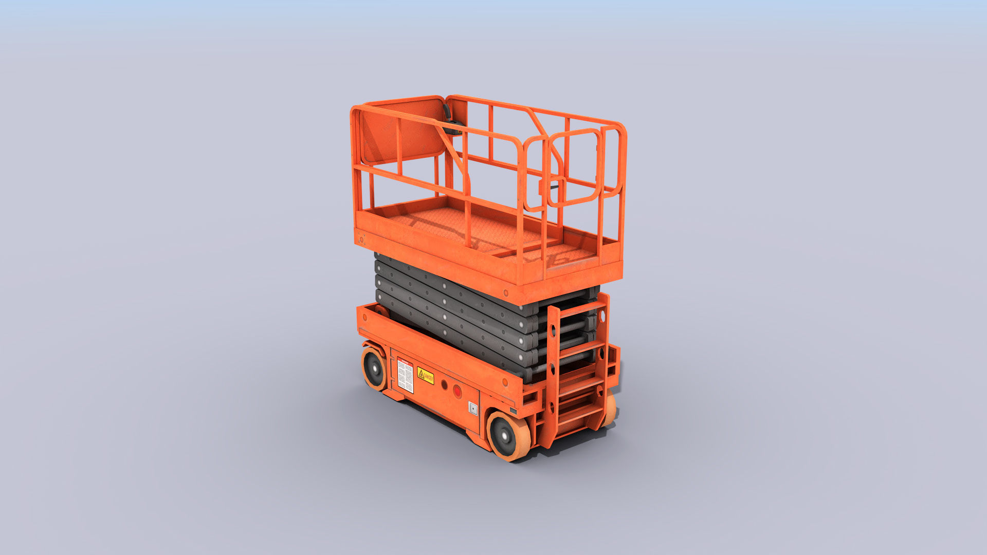 Scissor Lift Platform Low-poly 3D model_12