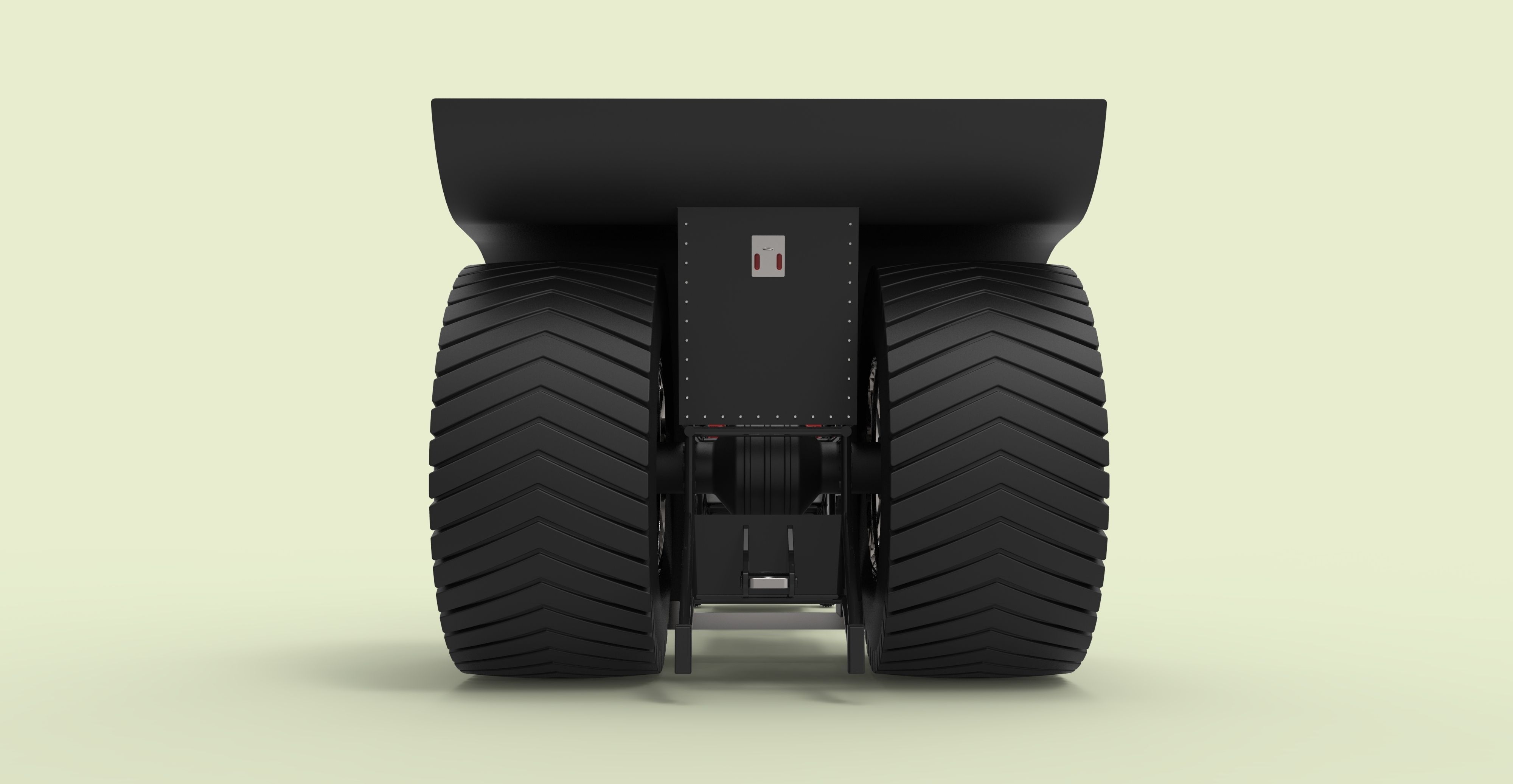 Twin-engined pulling tractor 3D model_10