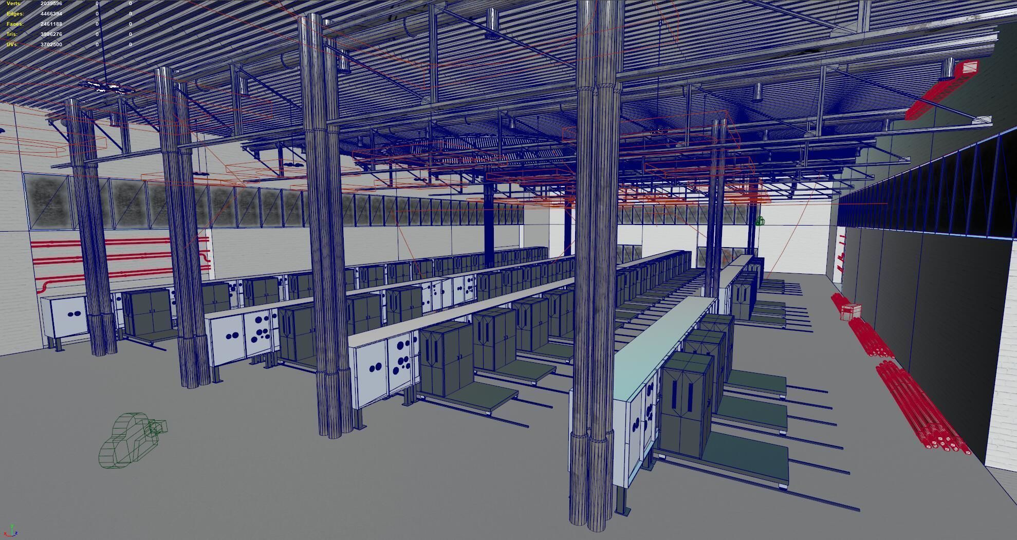 Factory site Fabric Plant 3D model_5