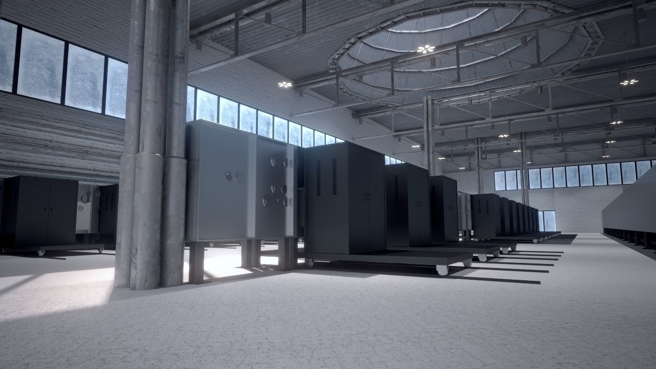 Factory site Fabric Plant 3D model_2