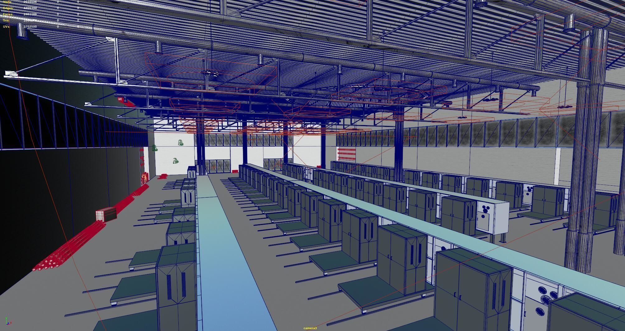 Factory site Fabric Plant 3D model_6