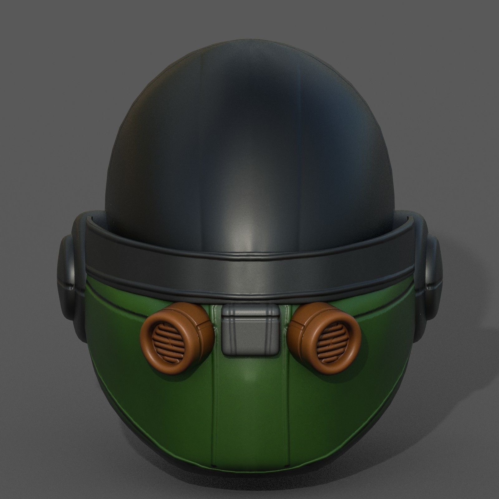 Helmet scifi fantasy futuristic technology Low-poly 3D model_6