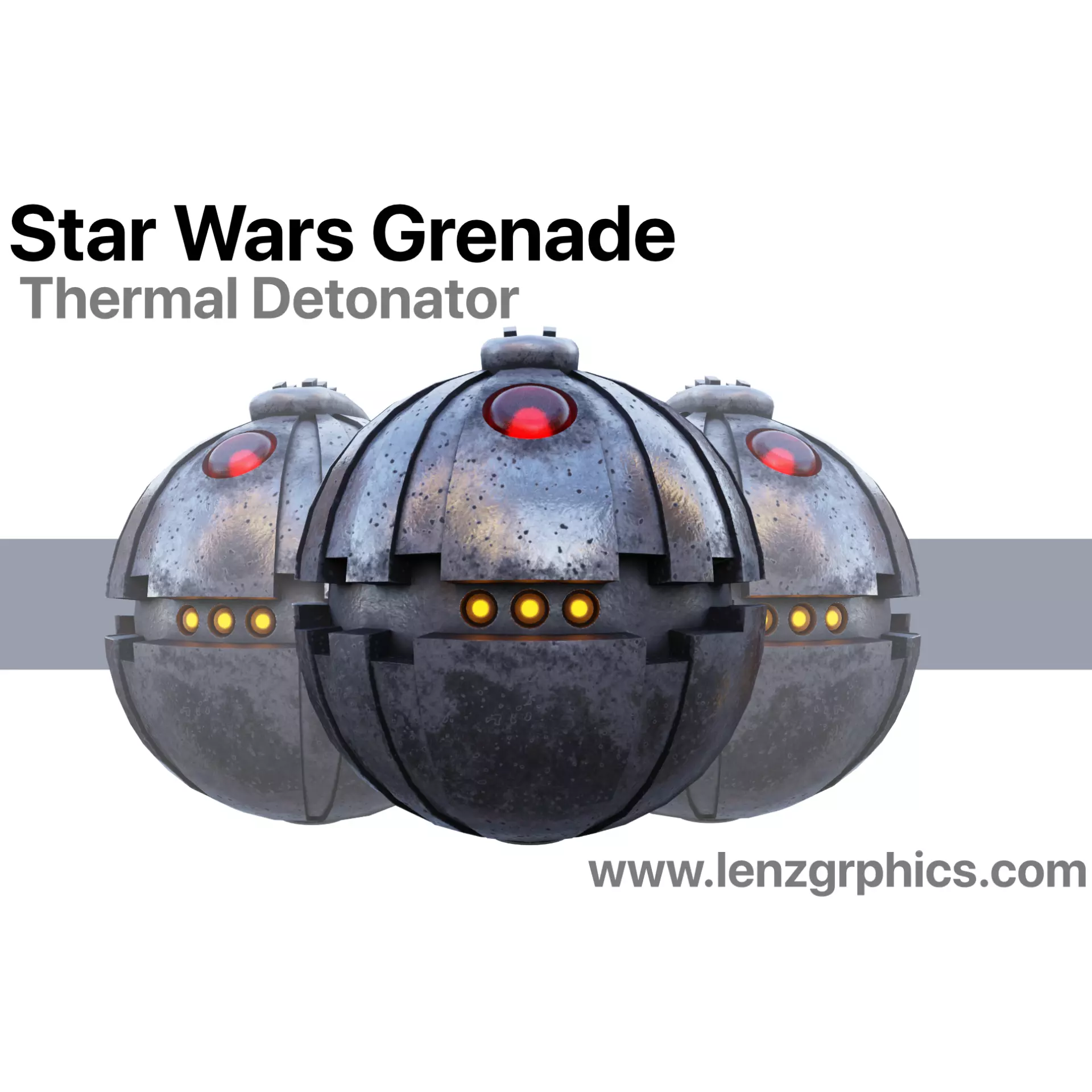 Grenade - Star Wars Thermal Detonator Low-poly 3D model