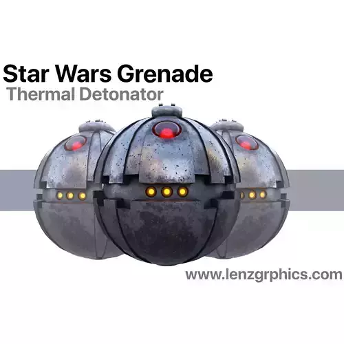Grenade - Star Wars Thermal Detonator Low-poly 3D model