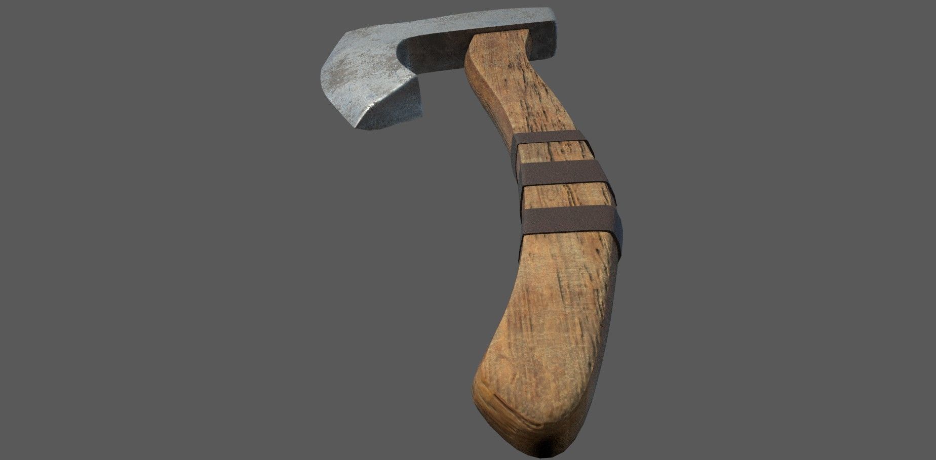 Viking Axe 3D Model Low-poly 3D model_3