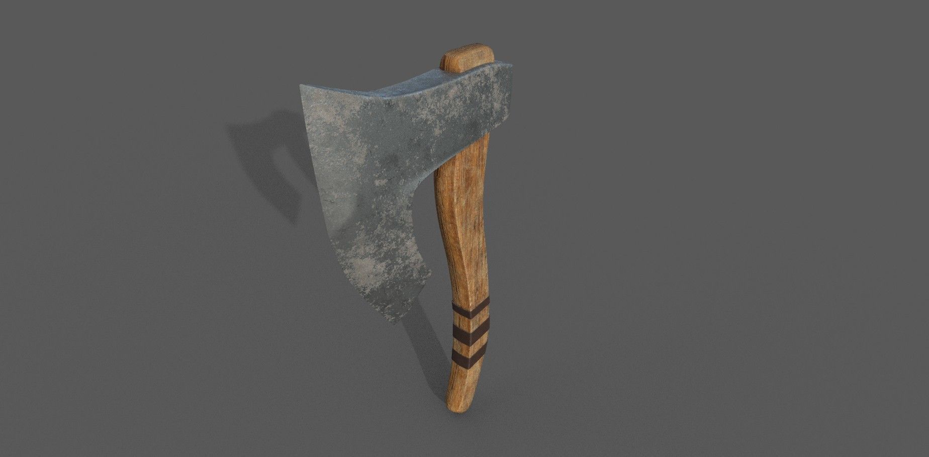 Viking Axe 3D Model Low-poly 3D model_2