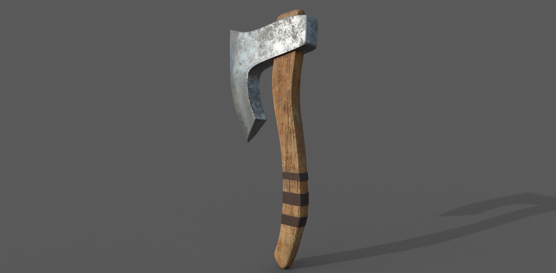 Viking Axe 3D Model Low-poly 3D model_1
