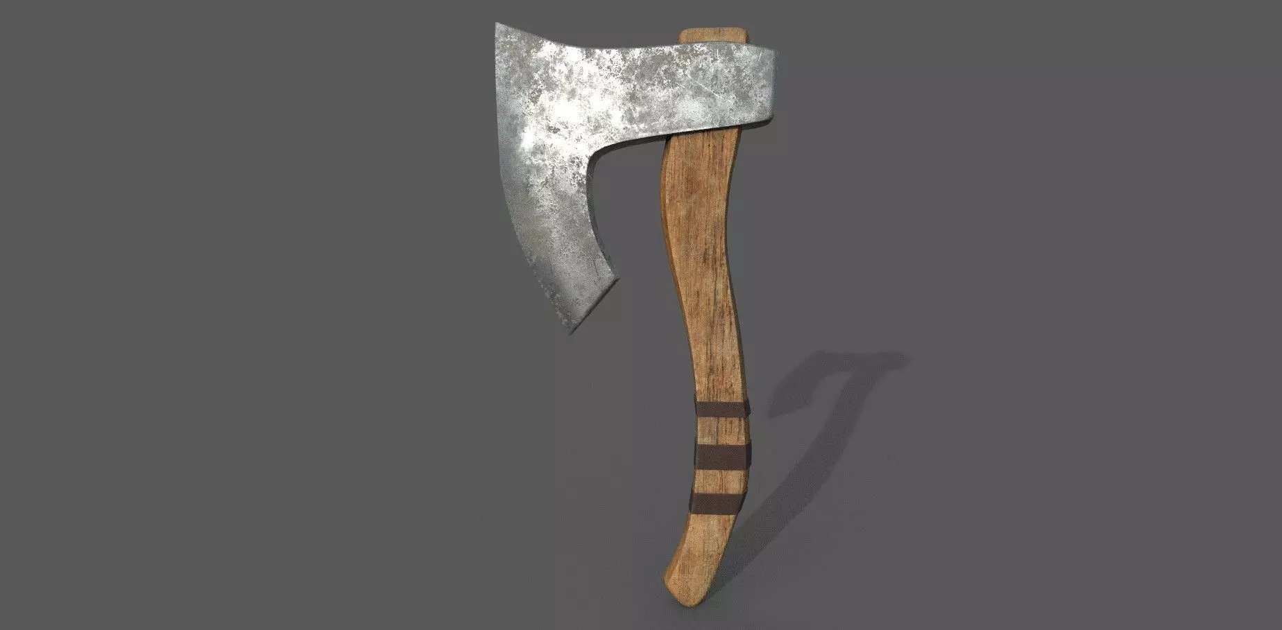 Viking Axe 3D Model Low-poly 3D model_0