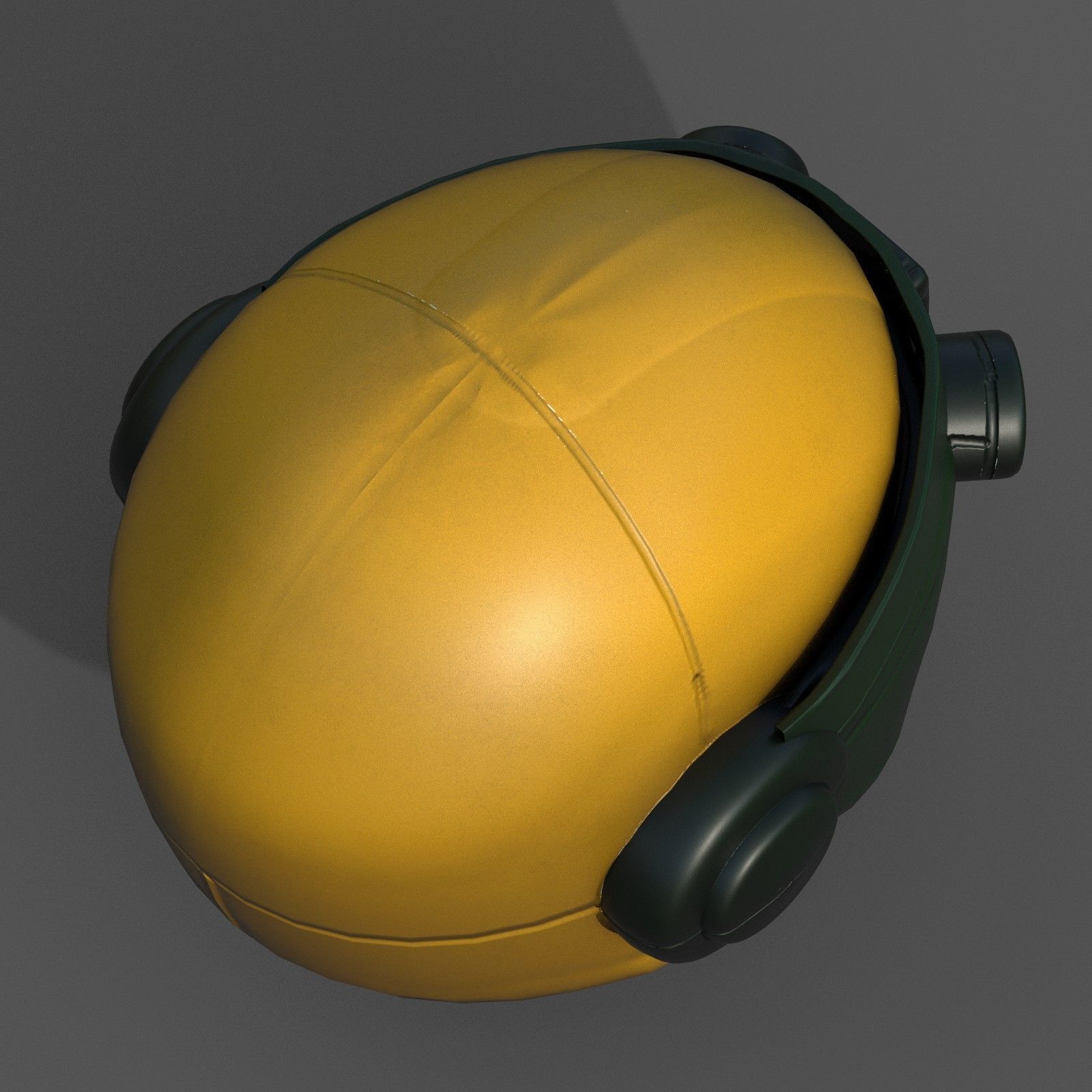 Helmet plastic mask scifi futuristic 3d model Low-poly 3D model_2