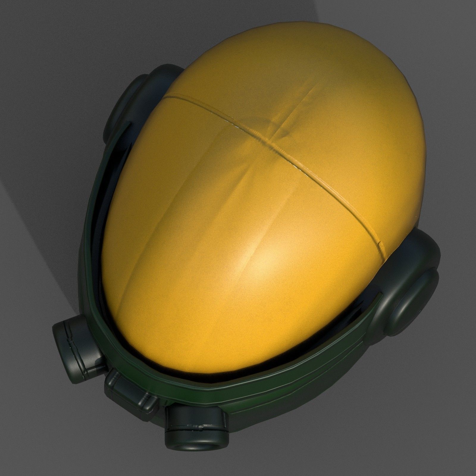 Helmet plastic mask scifi futuristic 3d model Low-poly 3D model_4