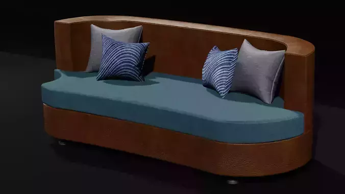 PBR sofa leather chair