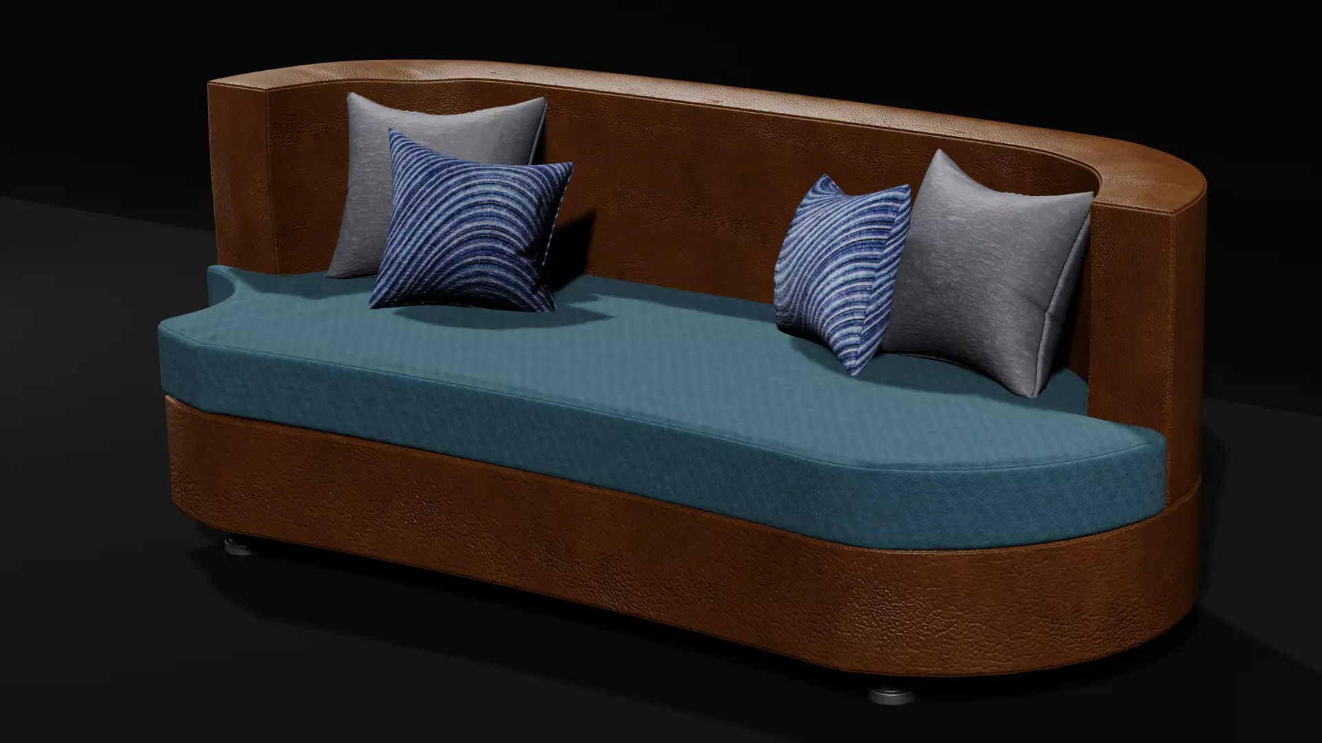 PBR sofa leather chair 3D model