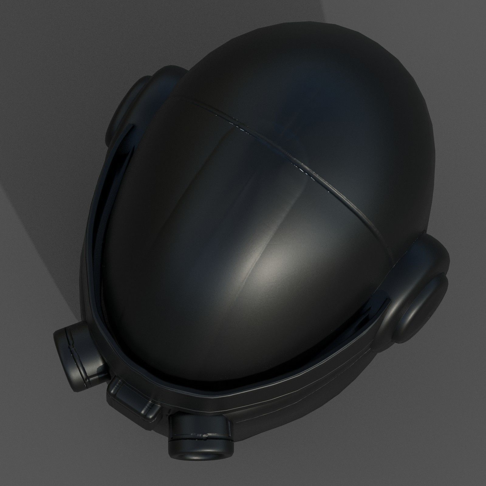 Helmet scifi military combat 3d model low  Low-poly 3D model_9