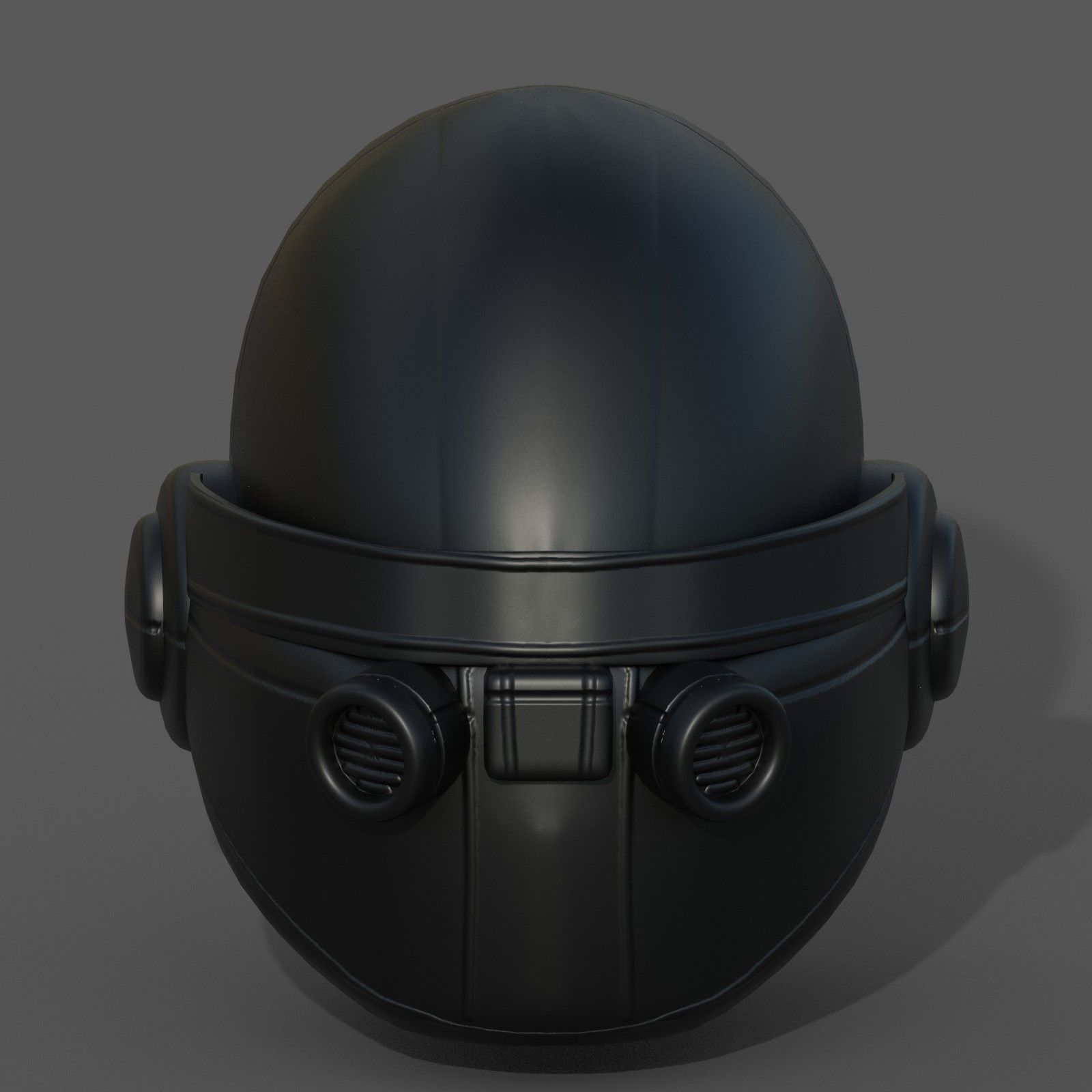 Helmet scifi military combat 3d model low  Low-poly 3D model_5