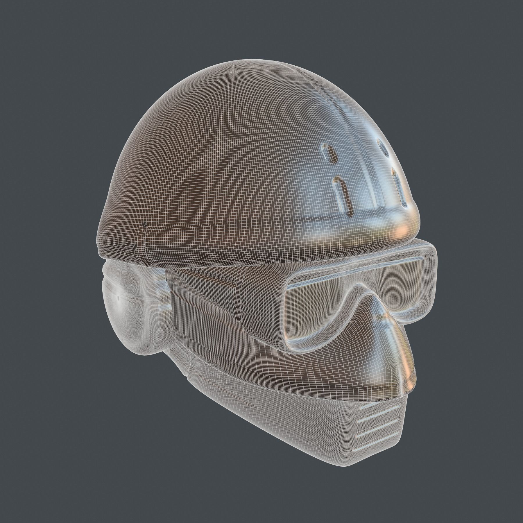 helmet high poly sculpt 3d printable ver 7 3D model 3D model_10
