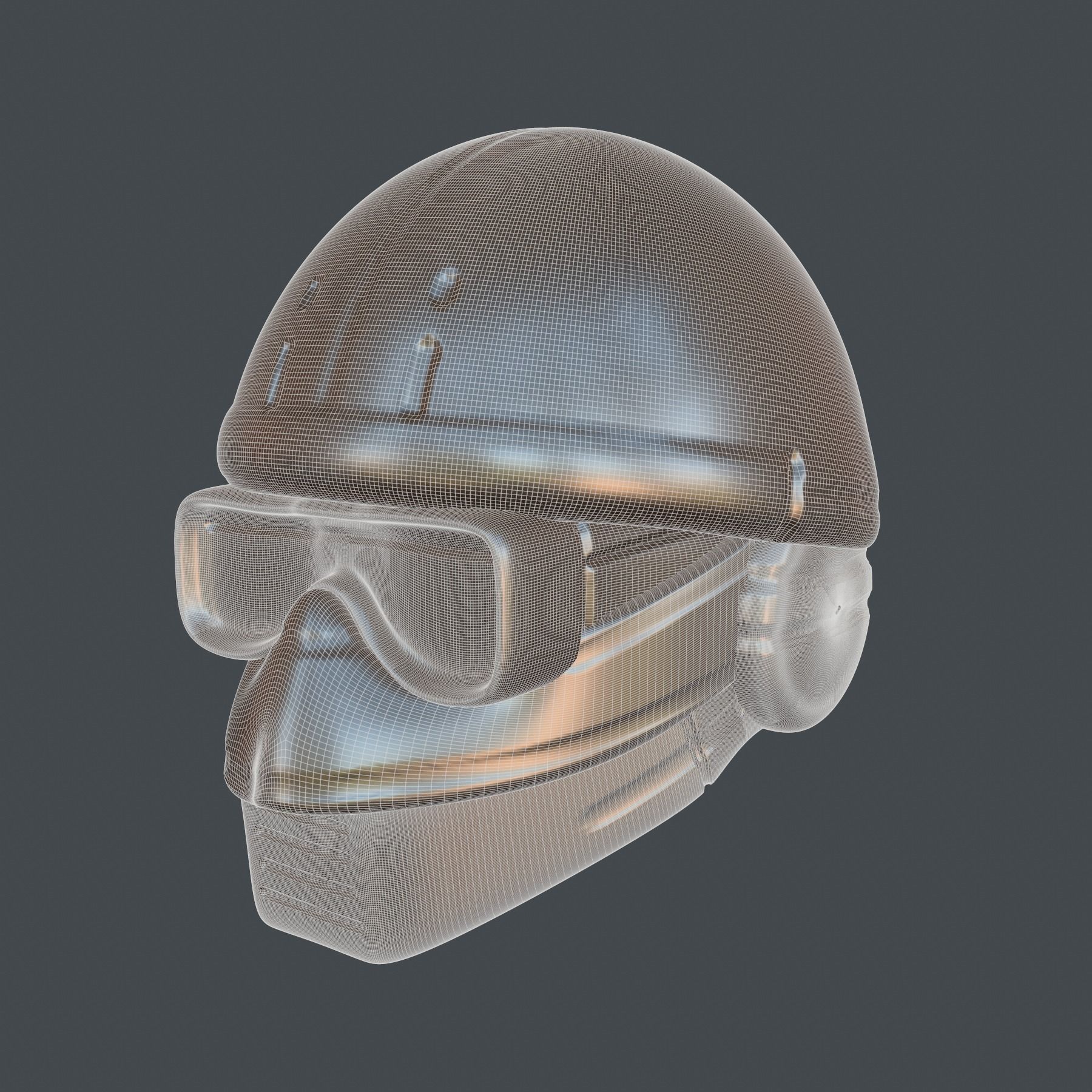 helmet high poly sculpt 3d printable ver 7 3D model 3D model_9
