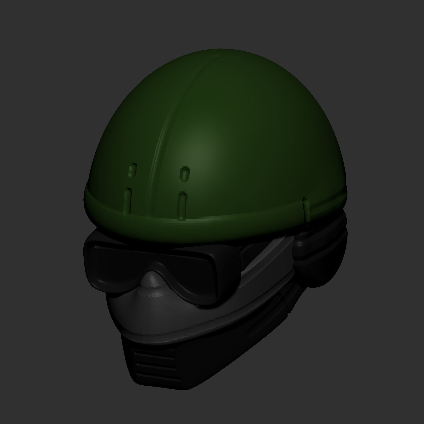 helmet high poly sculpt 3d printable ver 7 3D model 3D model_6