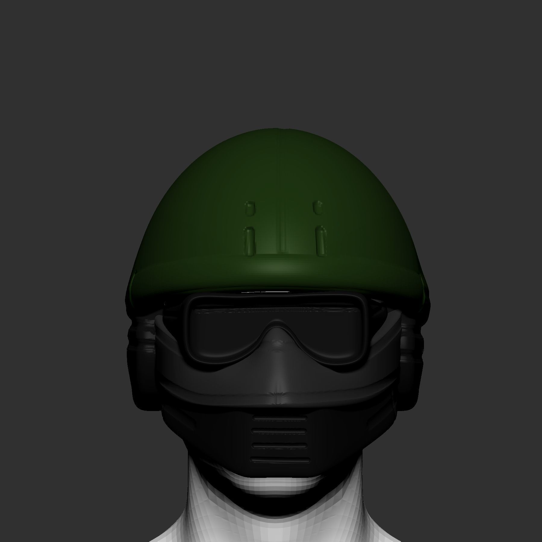 helmet high poly sculpt 3d printable ver 7 3D model 3D model_1