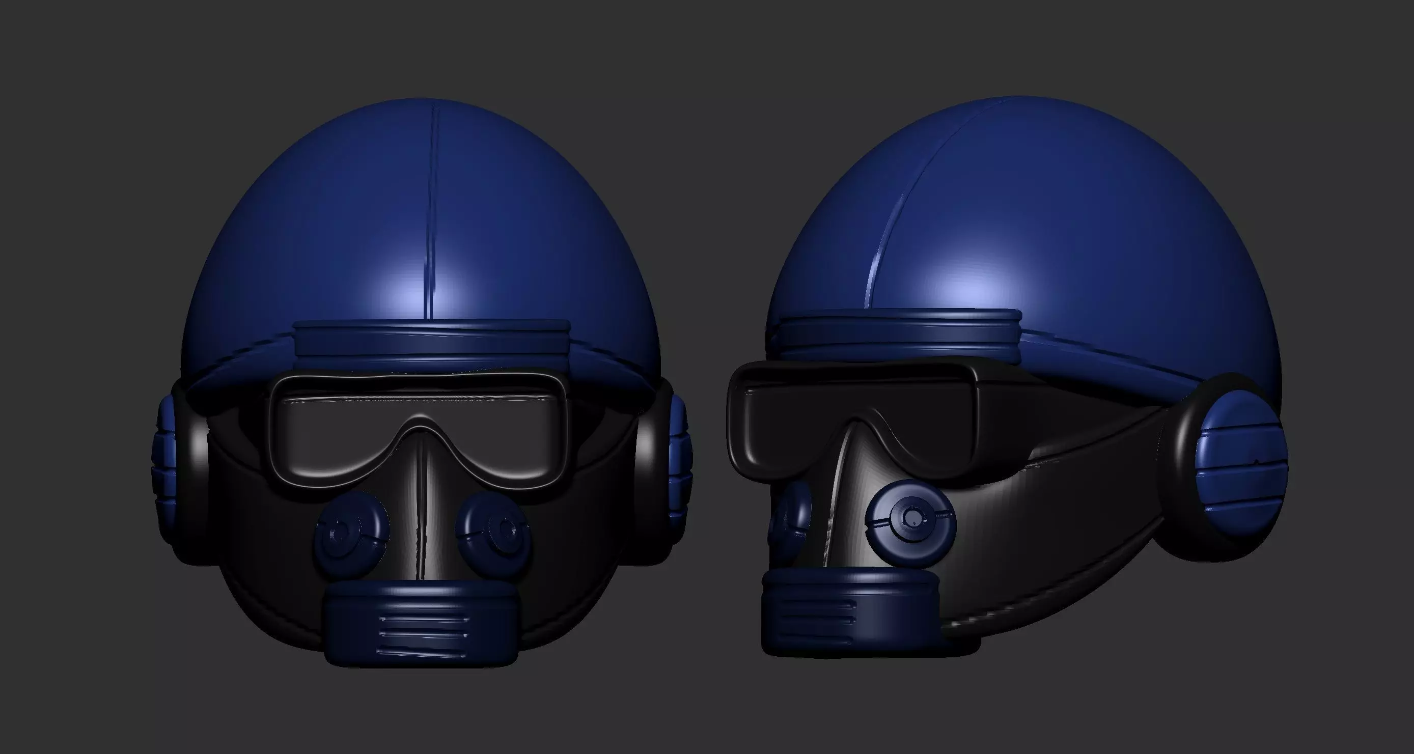 helmet high poly sculpt 3d printable ver 7 3D model 3D model