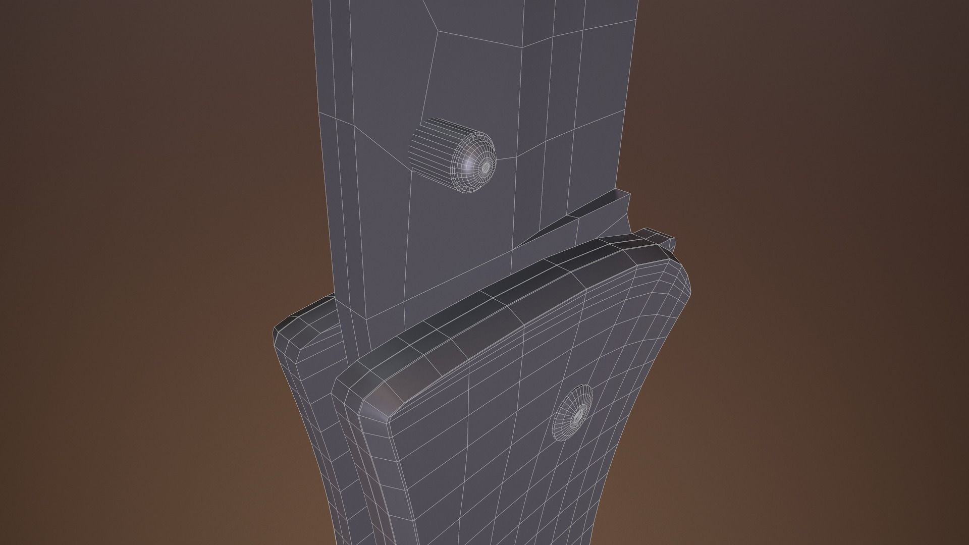 Rigged Folding Pocket Lock  Knife Low-poly 3D model_23