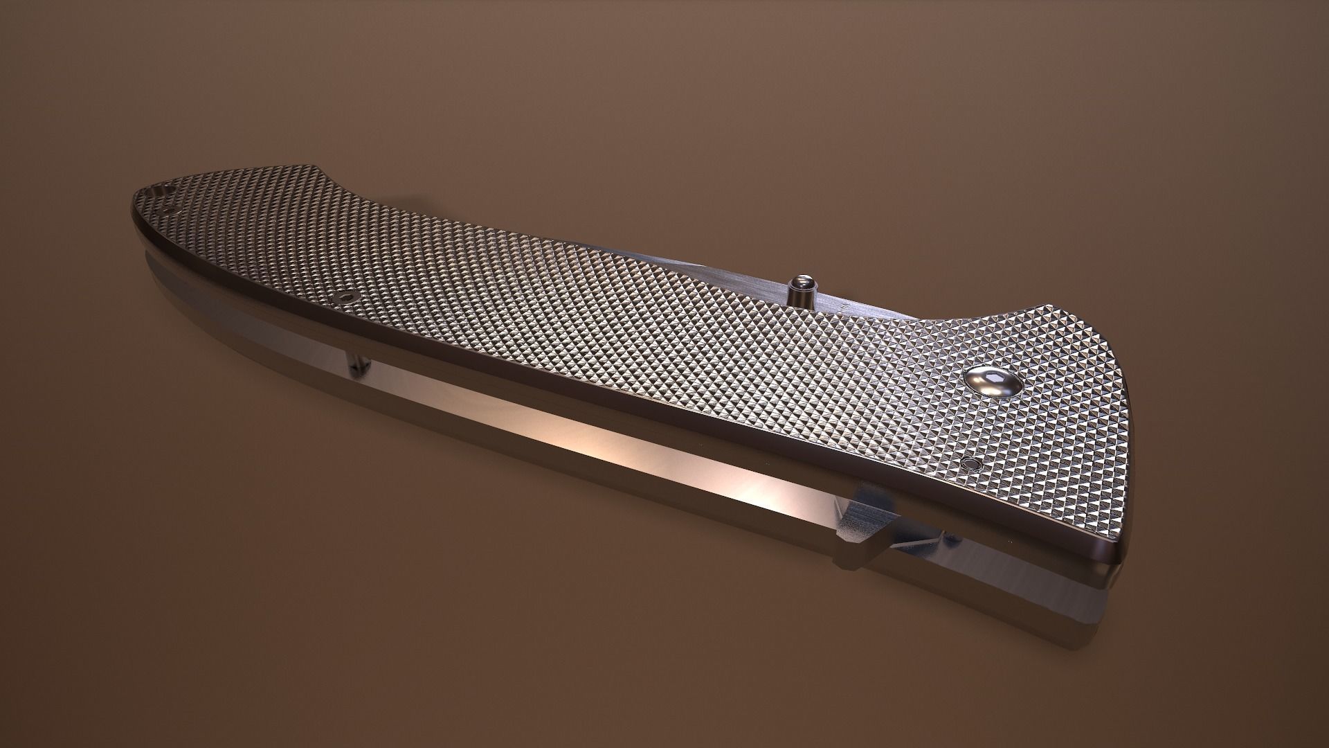 Rigged Folding Pocket Lock  Knife Low-poly 3D model_8