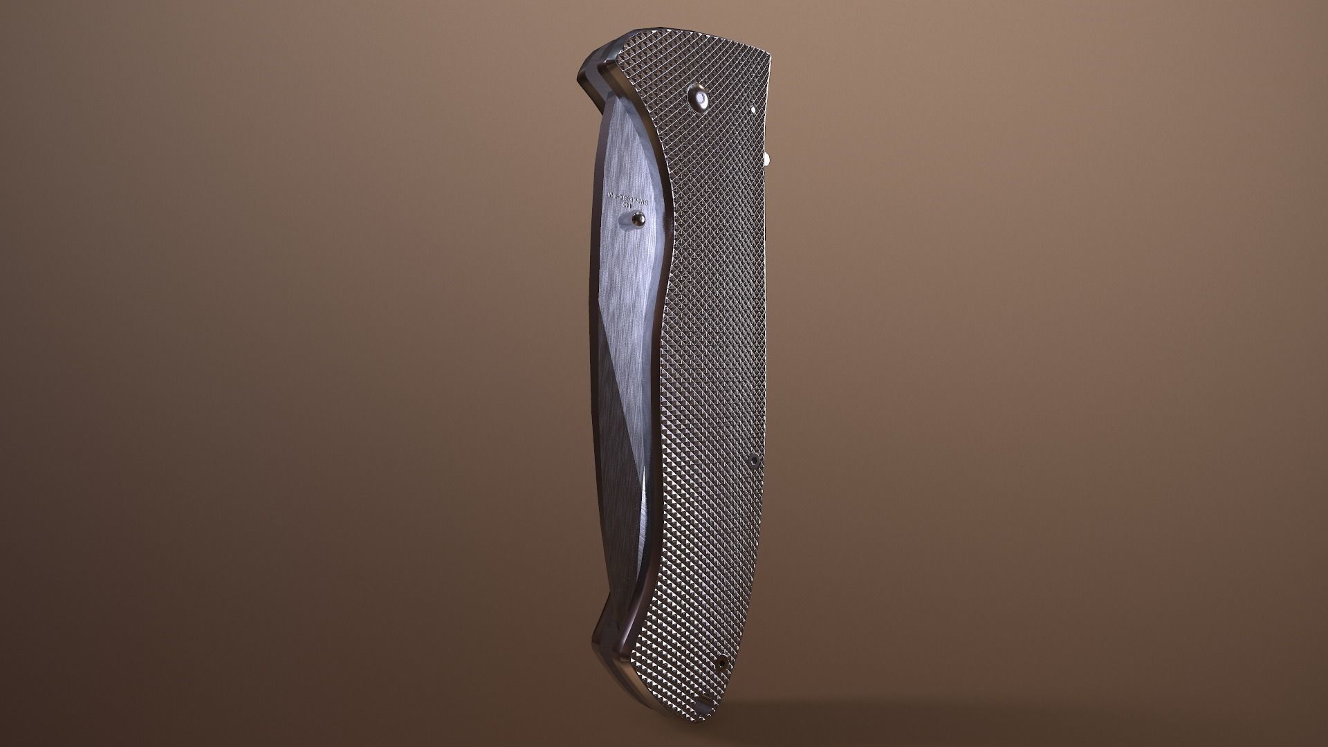 Rigged Folding Pocket Lock  Knife Low-poly 3D model_13