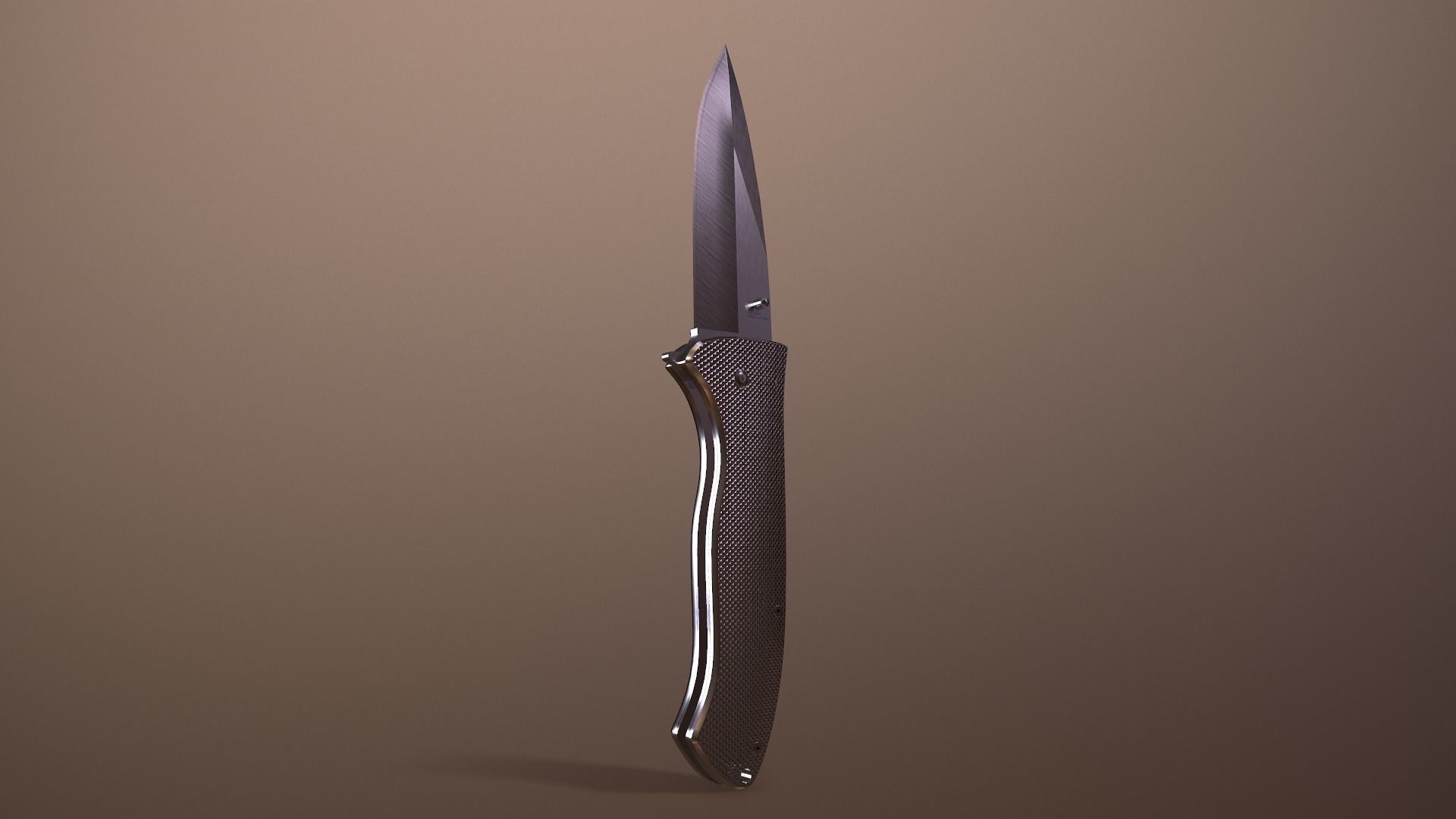 Rigged Folding Pocket Lock  Knife Low-poly 3D model_16