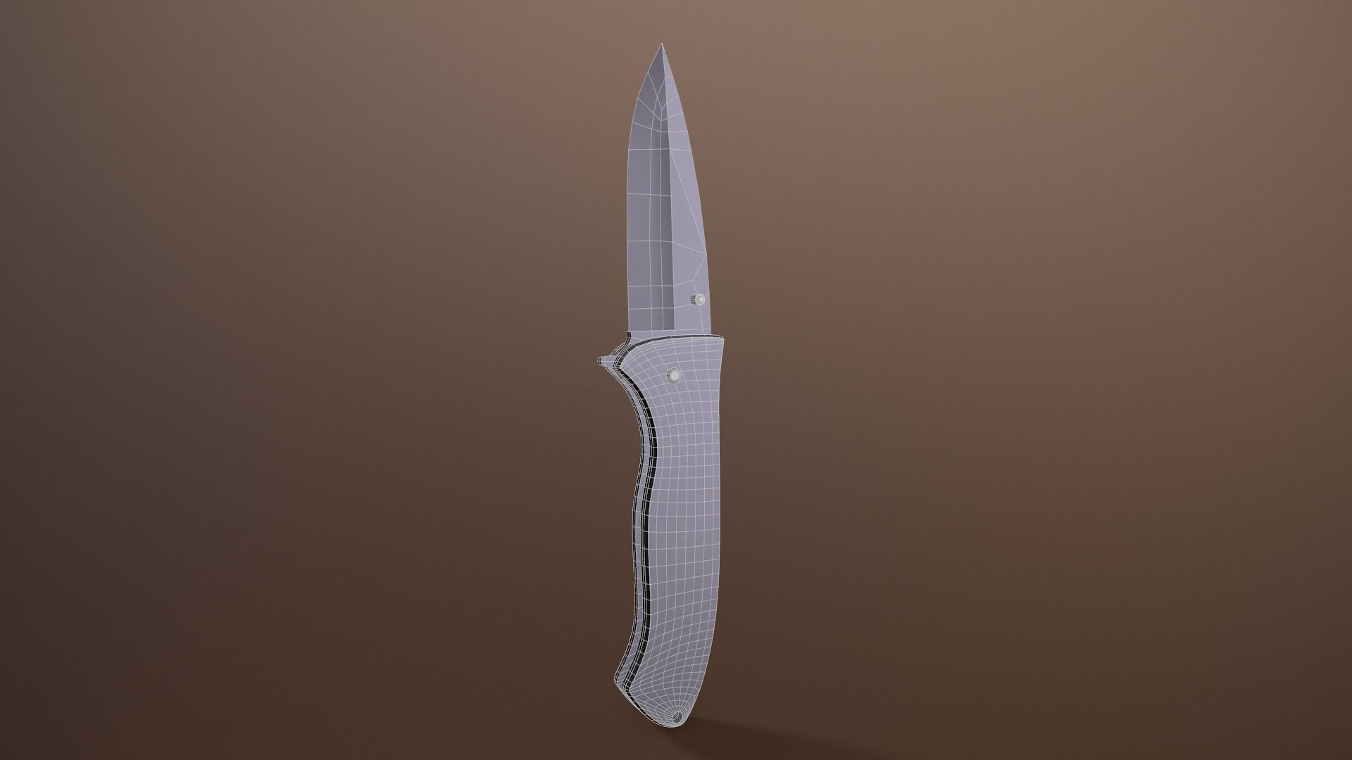 Rigged Folding Pocket Lock  Knife Low-poly 3D model_17