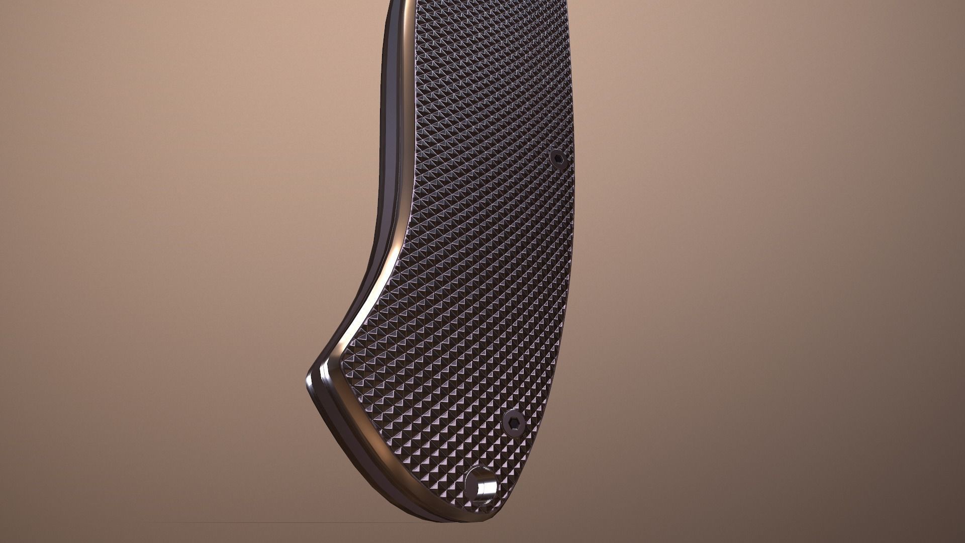 Rigged Folding Pocket Lock  Knife Low-poly 3D model_3