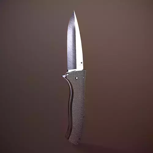 Rigged Folding Pocket Lock  Knife Low-poly 3D model