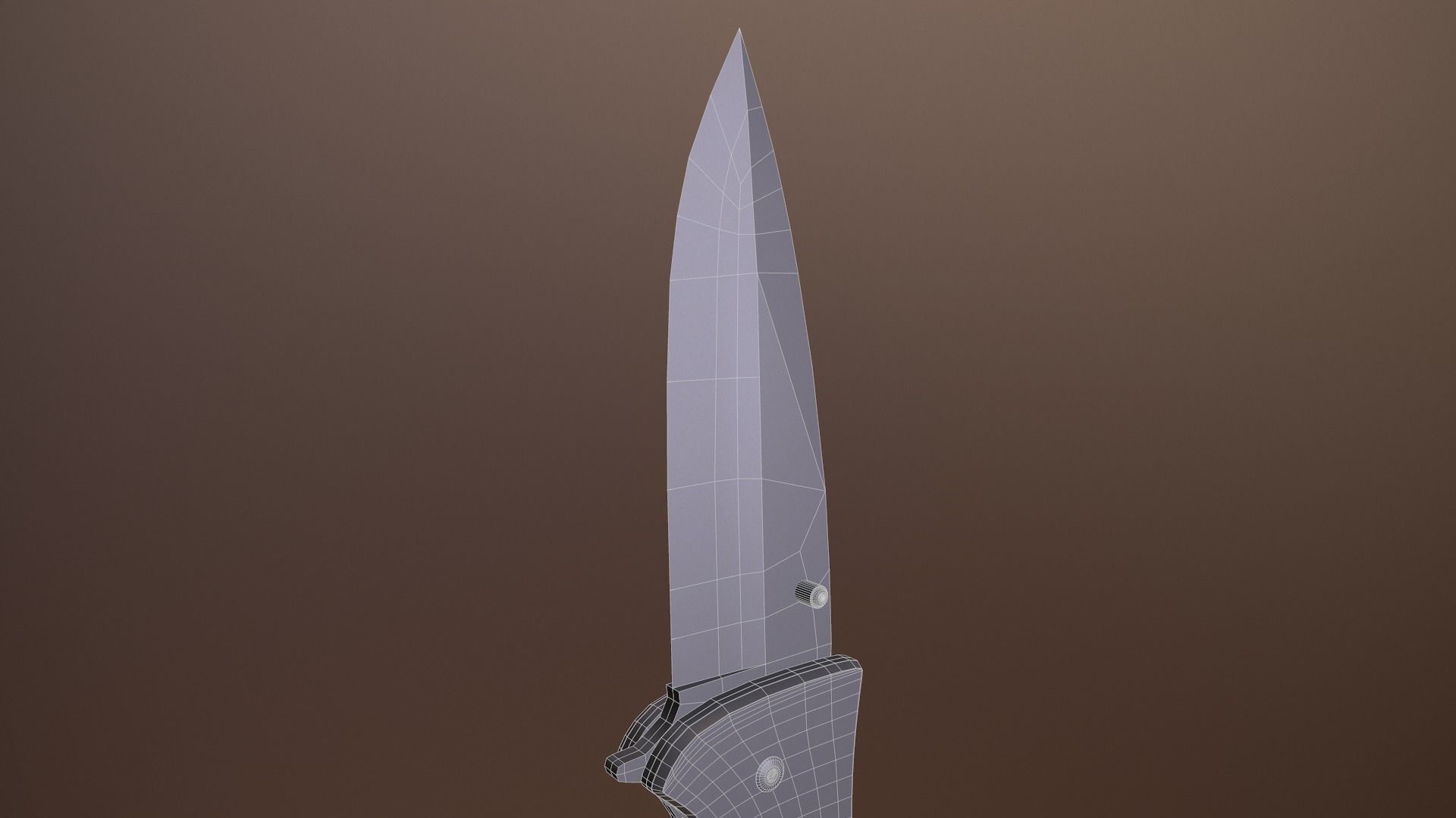 Rigged Folding Pocket Lock  Knife Low-poly 3D model_18