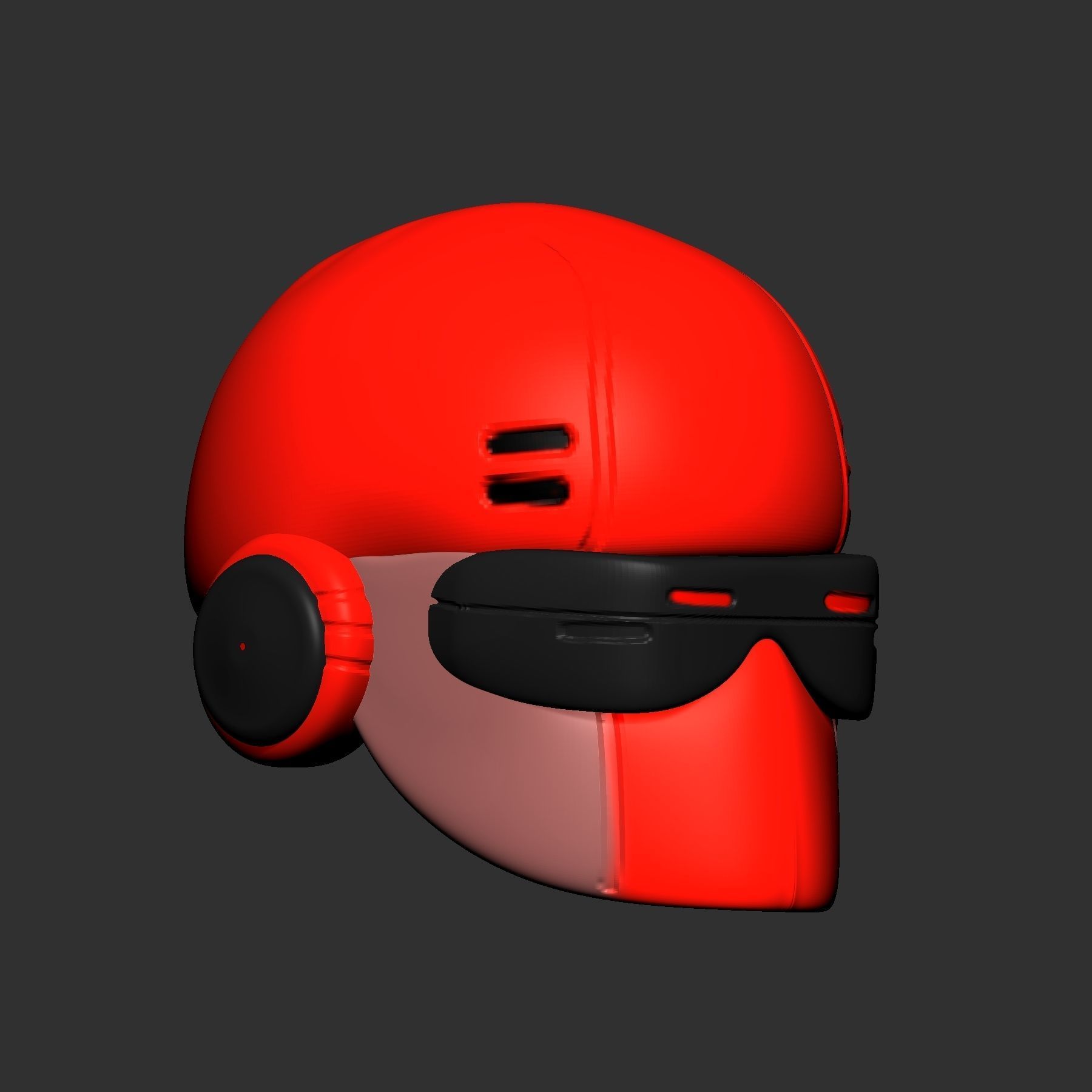helmet high poly sculpt 3d printable  3D model 3D model_3