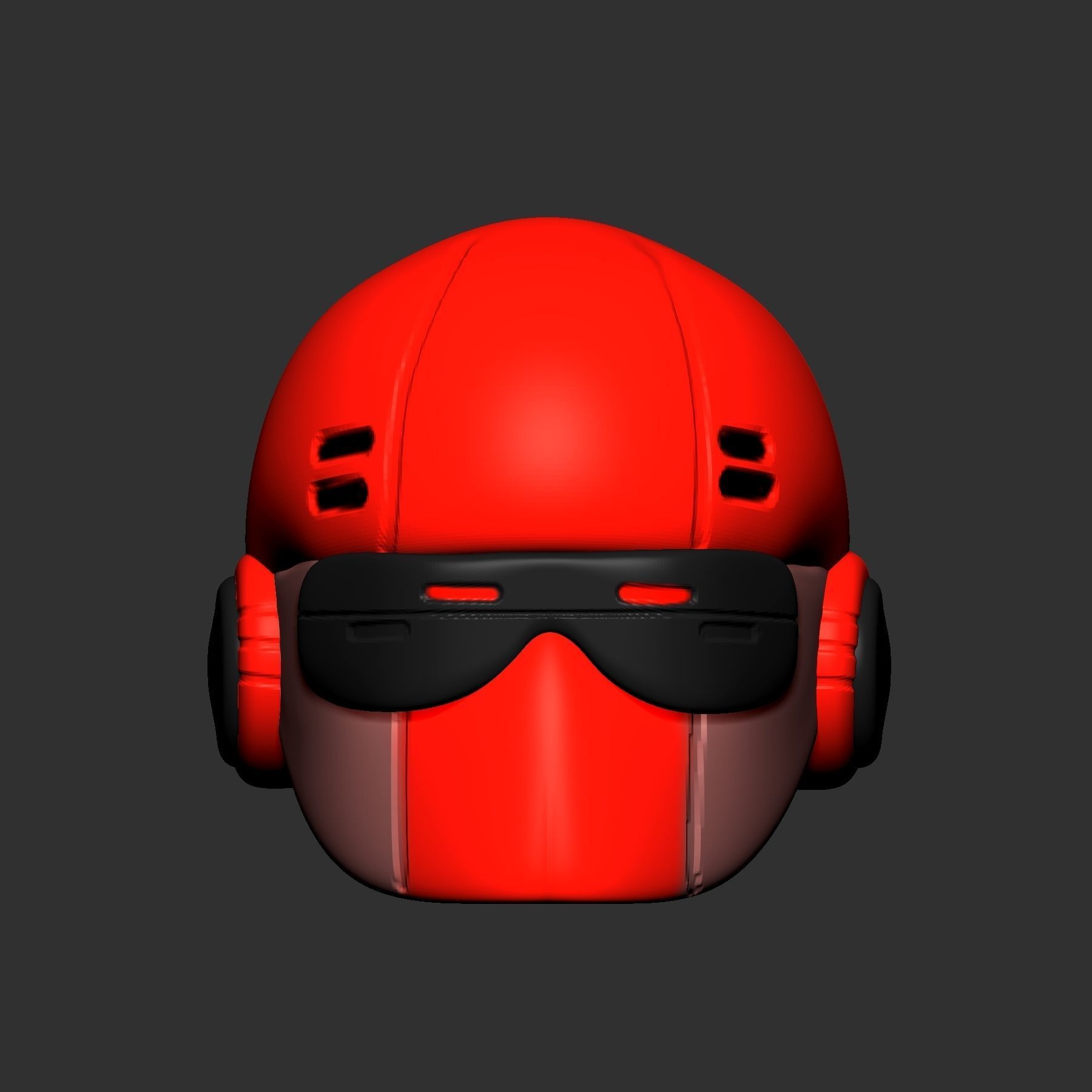 helmet high poly sculpt 3d printable  3D model 3D model_1