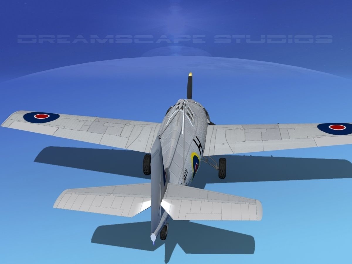 Grumman F4F-3 Wildcat V05 3D model_6