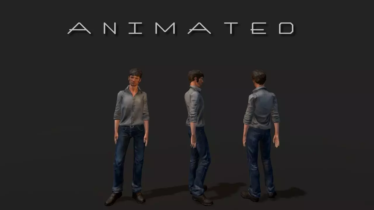 Low-poly Man Low-poly 3D model_0