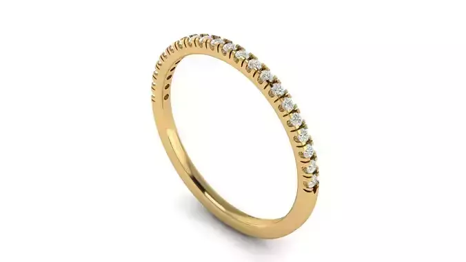 Anillo Medio Cintillo