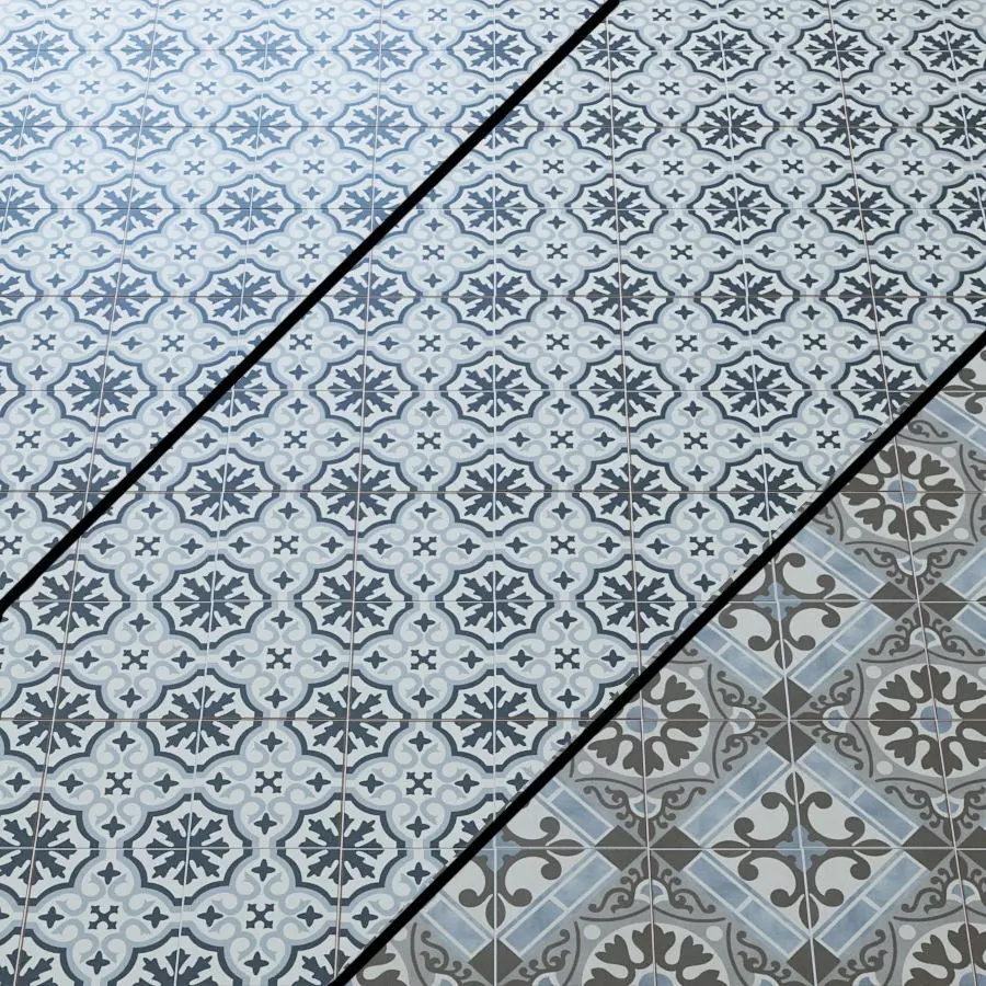 Porcelain tile EVASION AZUL 3D model