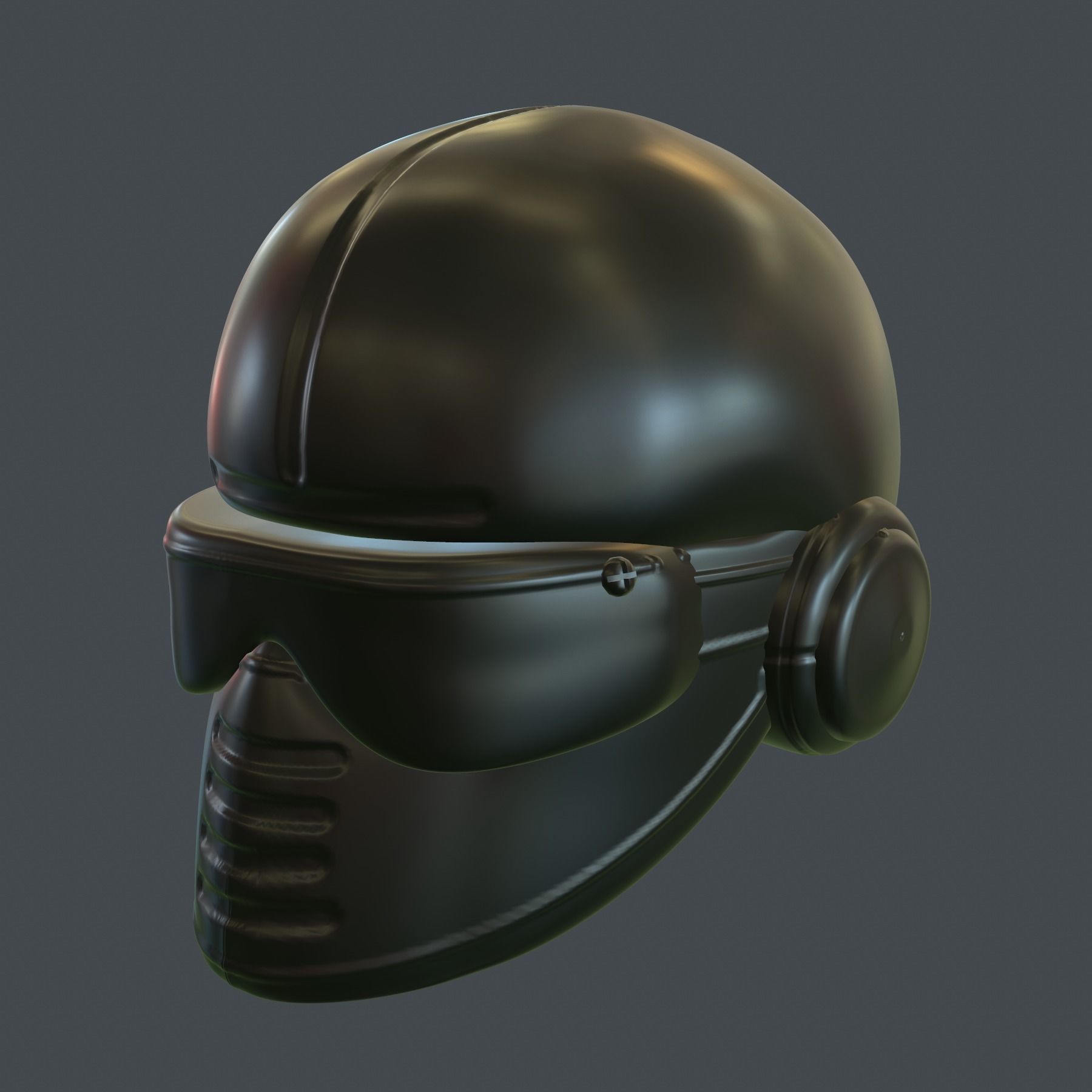 helmet high poly sculpt  3D model 3D model_6