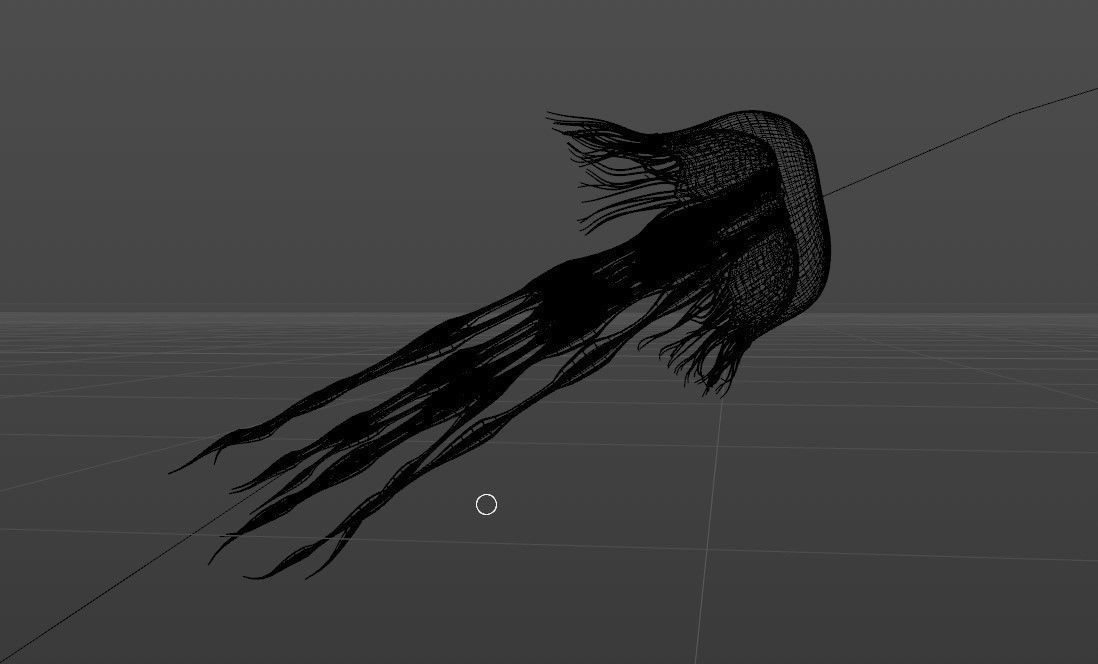Procedural Jellyfish Animated 3D model 3D model_5