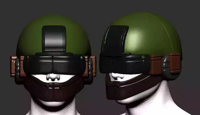 helmet high poly sculpt 3d printable  3D model